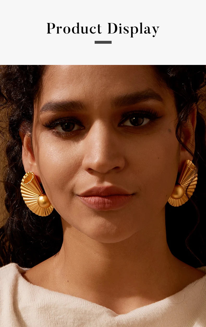 18K Gold Plated Earings Fashion Jewelry Accessory Oorbellen