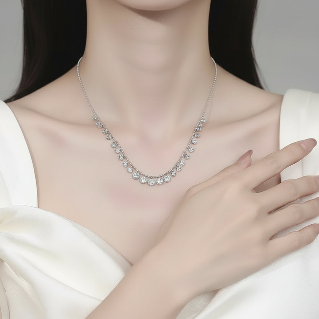 Eternal Glow 4.5CT Full Moissanite Necklace