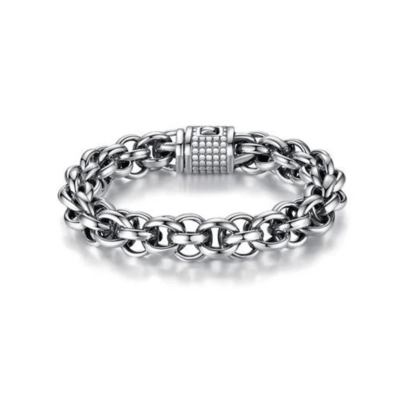 Silver Anchor Popcorn Bracelet – S925