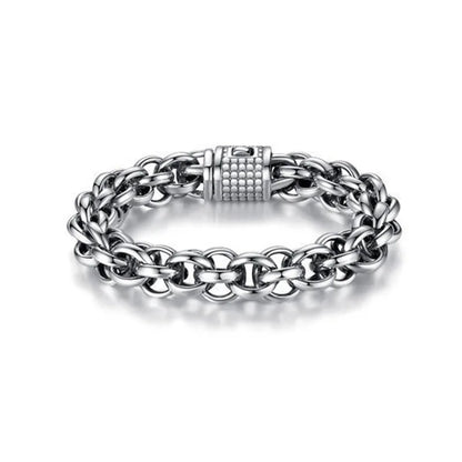 Silver Anchor Popcorn Bracelet – S925