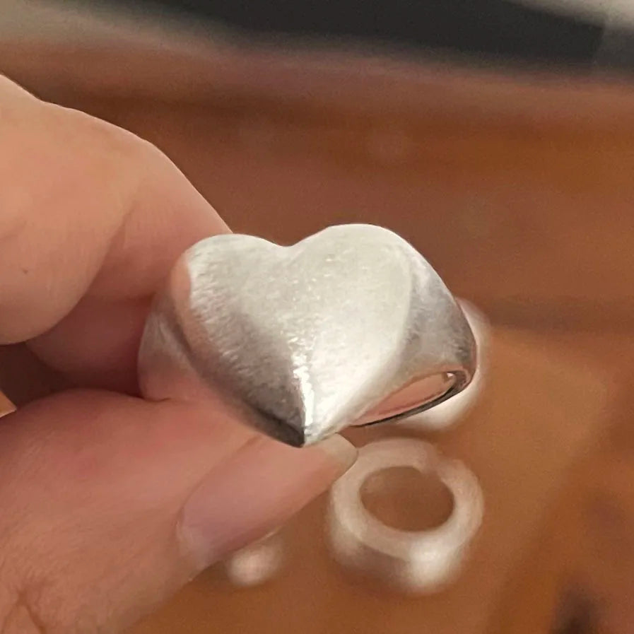 925 Sterling Silver Rings for Women Wide Moon Ring Set