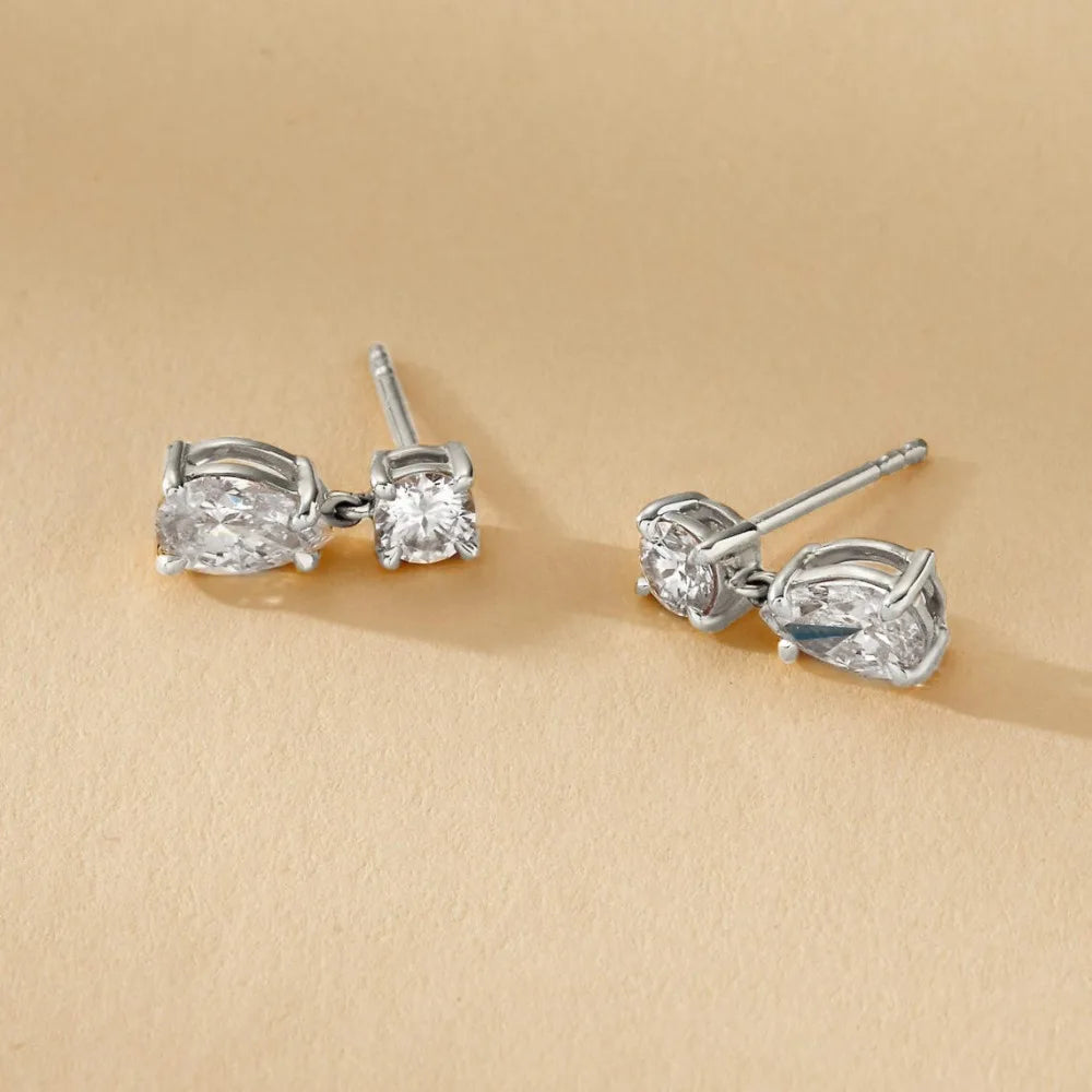 Celesti 19-Carat Moissanite Waterdrop Earrings