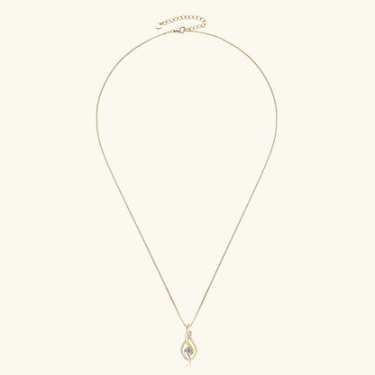 Twist of Fire Full Moissanite Necklace