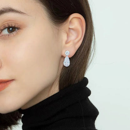 Celesti 19-Carat Moissanite Waterdrop Earrings