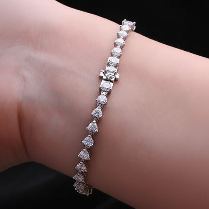 Amora Heart Tennis Bracelet