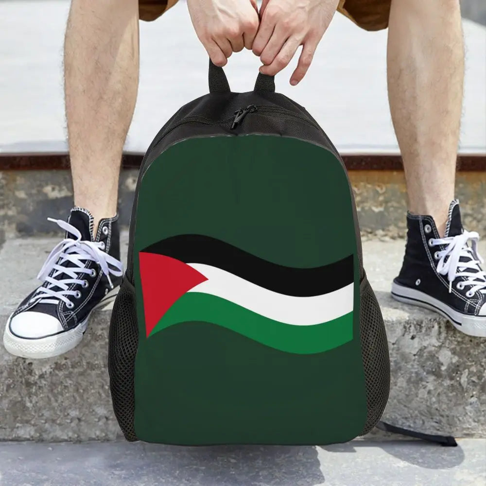 Custom Palestinians Keffiyeh Pattern Backpacks for Women Men Water Resistant