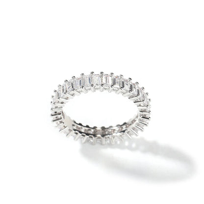 5-Piece Women’s Ice Out CZ Ring Set | 14K Gold Plated Bling Ring