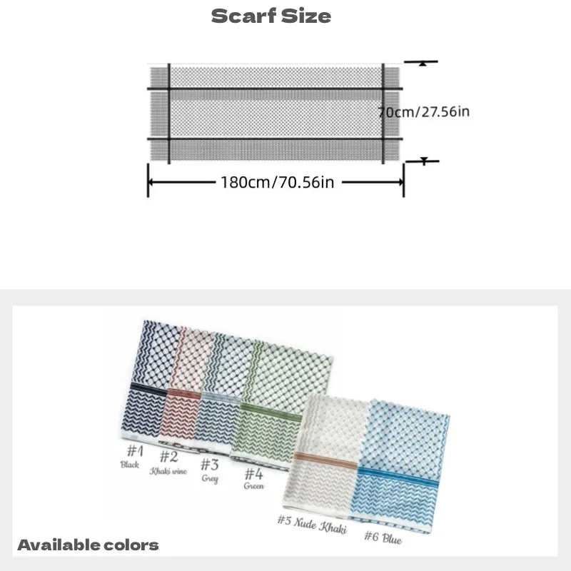 Chiffon Hijab Keffiyeh