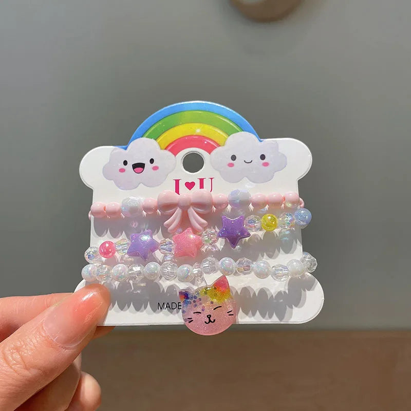 Cute Resin Bracelet Set – 3pcs