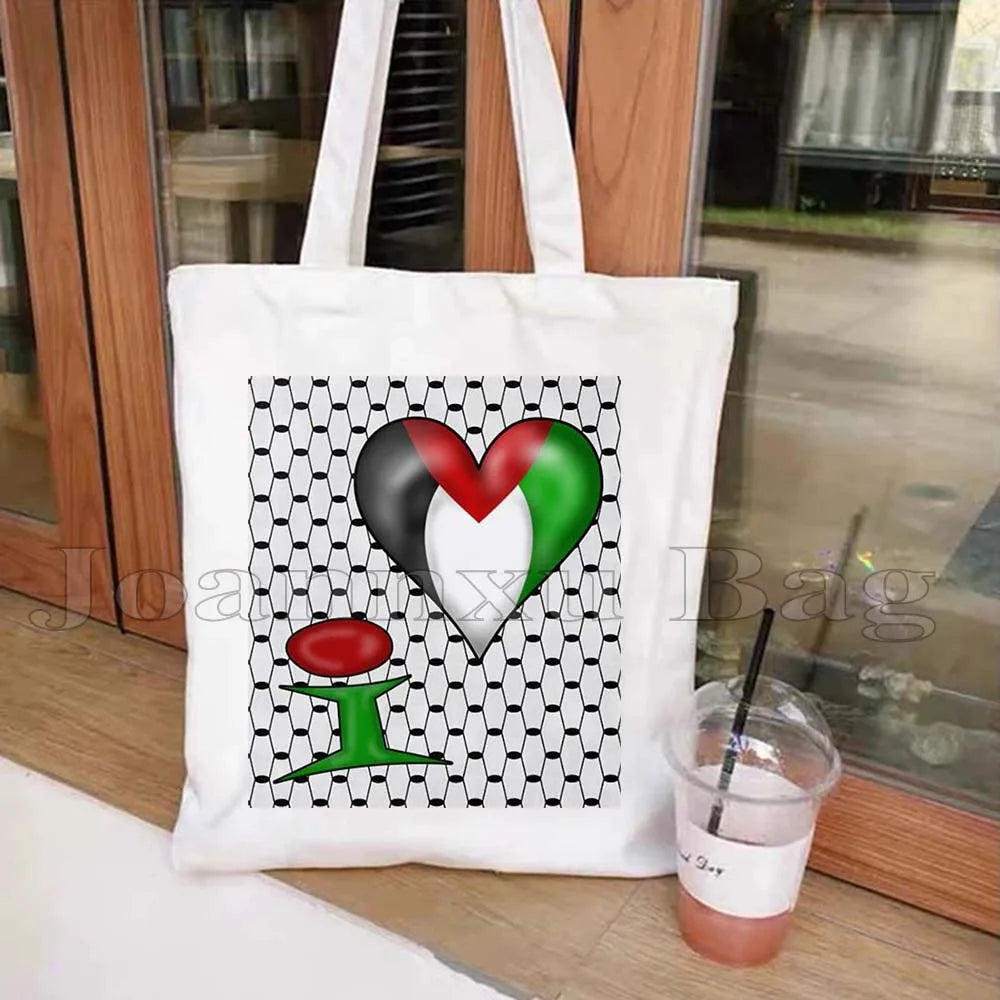 Heart Peace Floral Arabic Calligraphy Arab Keffiyeh