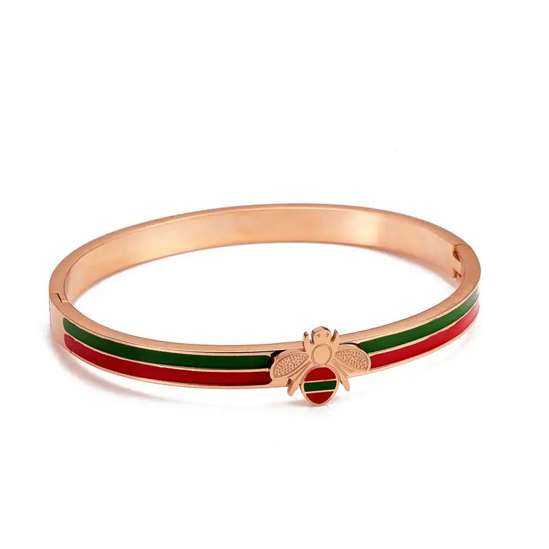 BeeLure Luxury Brand Stainless Steel Charm Bangles