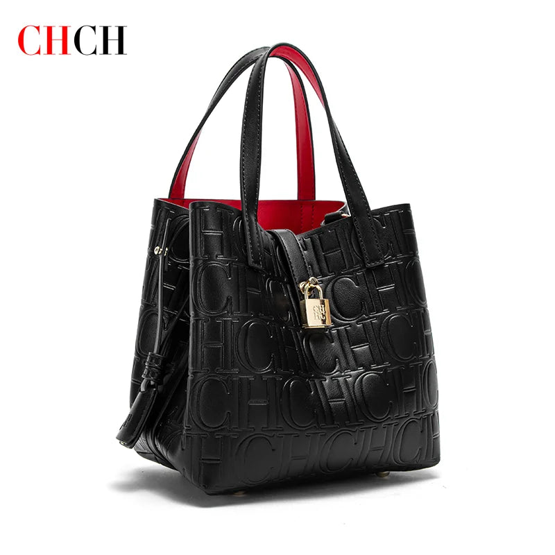 CHCH Women's Tote Bag New Steel Embossed Handheld