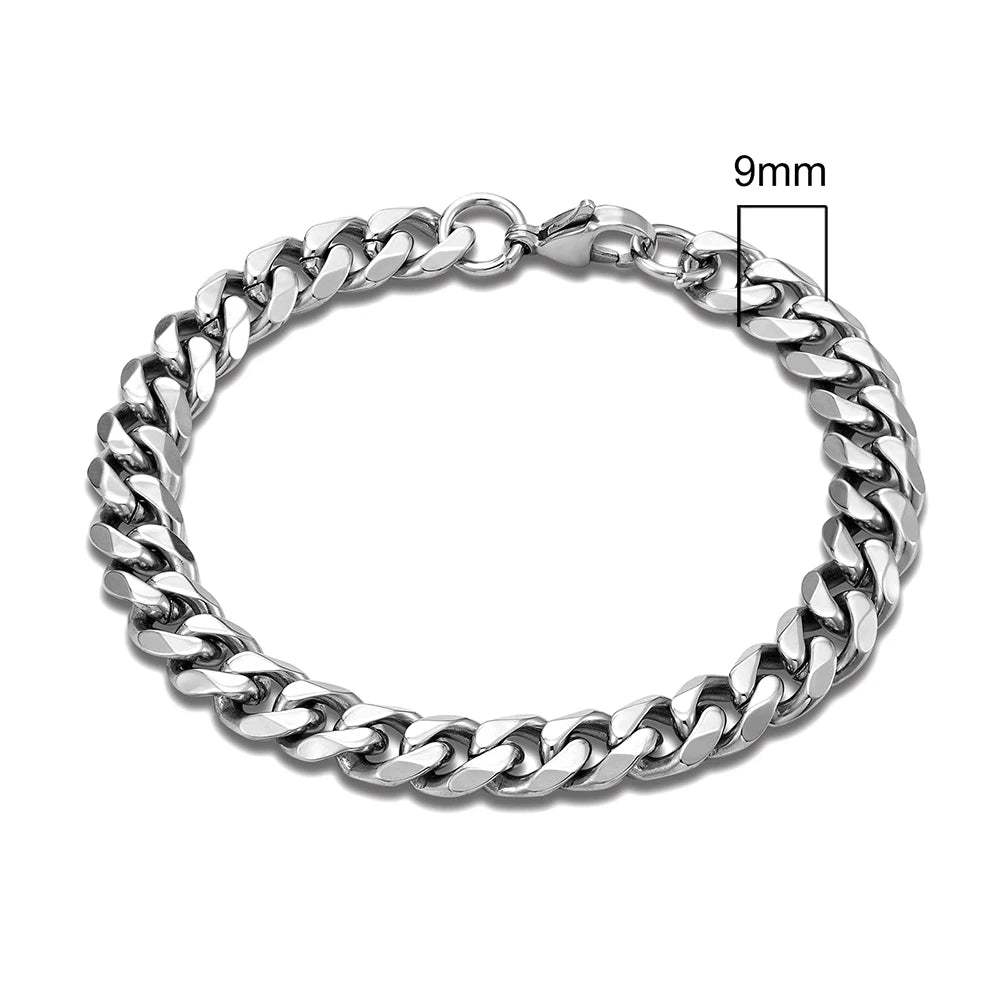 Men’s Rock Curb Chain Bracelet