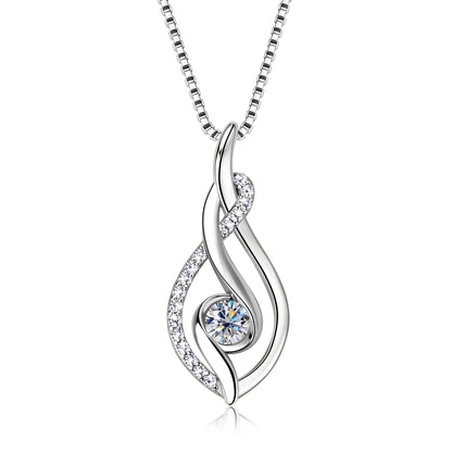 Twist of Fire Full Moissanite Necklace