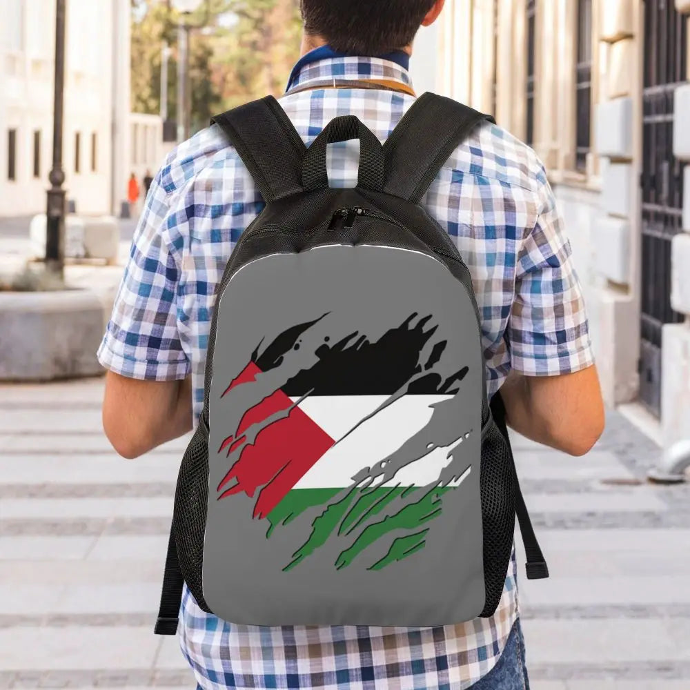 Custom Palestinians Keffiyeh Pattern Backpacks for Women Men Water Resistant