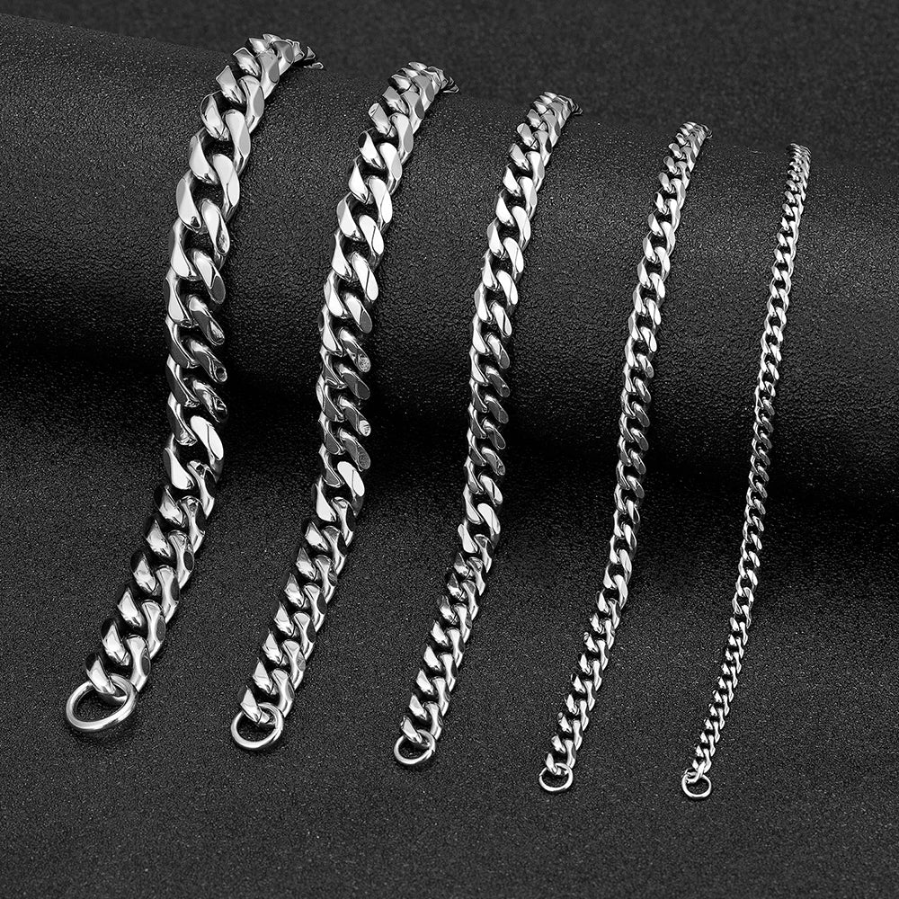 Men’s Rock Curb Chain Bracelet