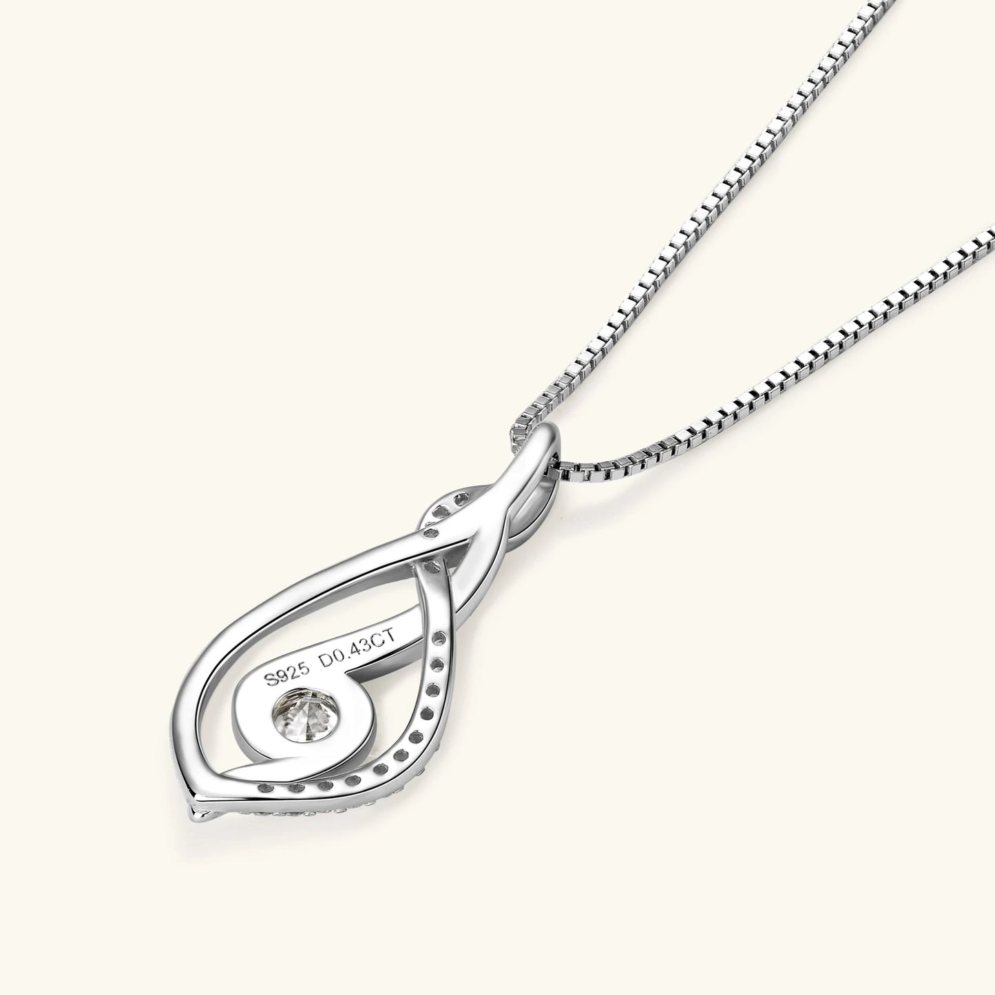 Twist of Fire Full Moissanite Necklace