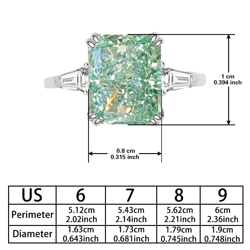 Elegant Moissanite Solitaire Ring – Premium Sterling Silver Jewelry for Women