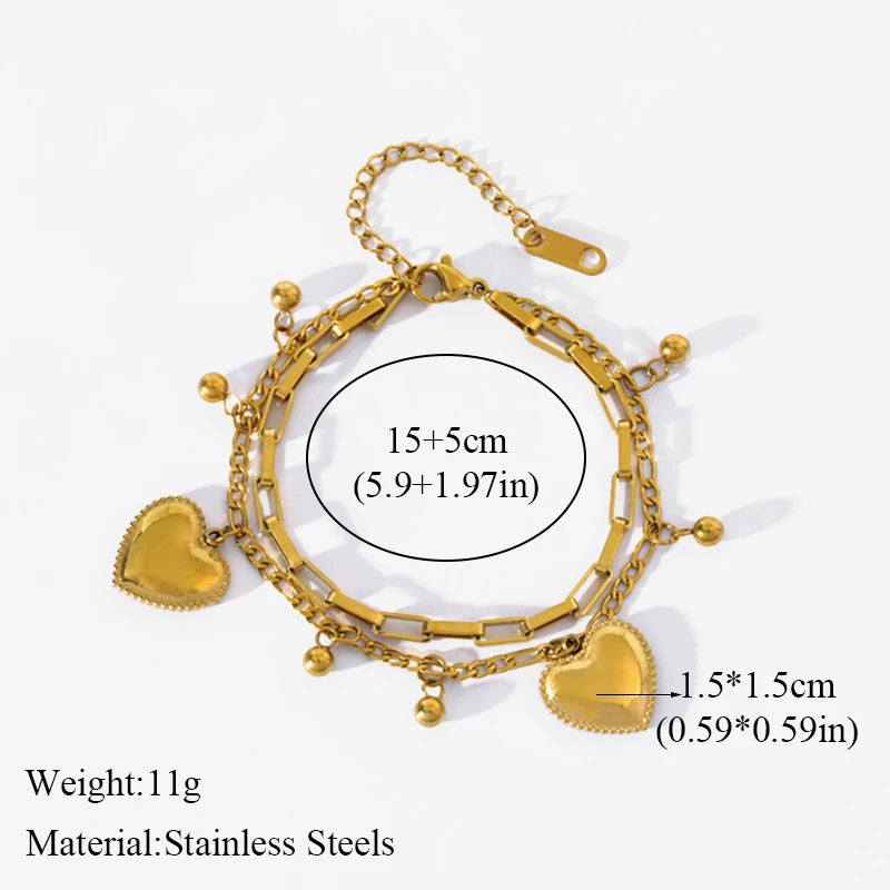 Trendy 18K Gold Plated Steel Bangle