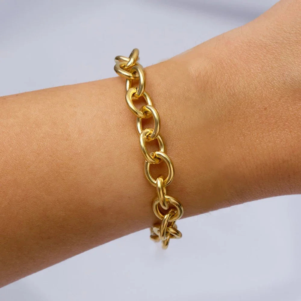 Stainless Steel Chain Bracelet Handmade