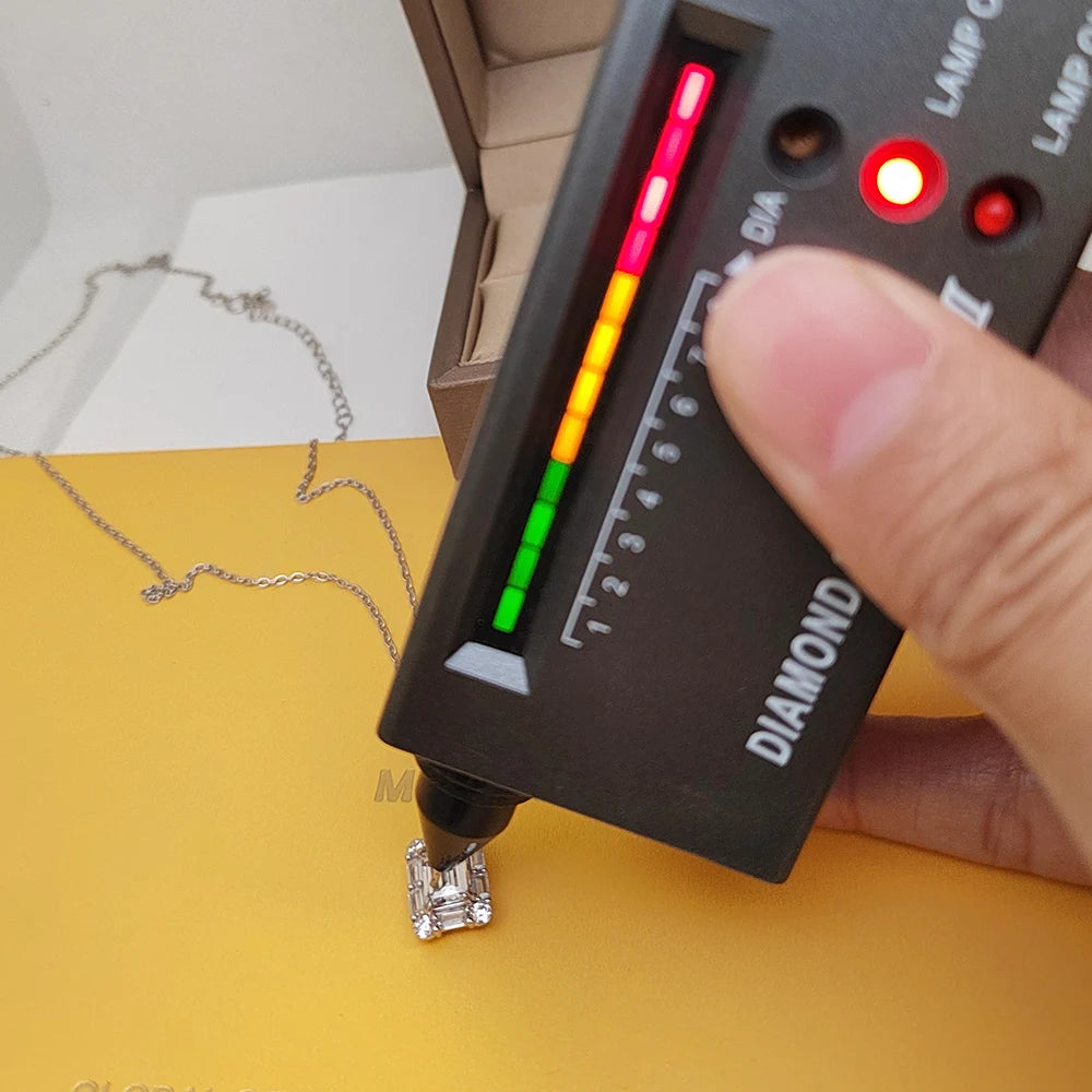 Lumière Emerald-Cut Moissanite Pendant