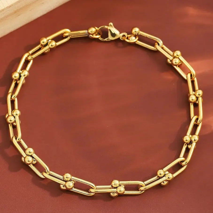 Stainless Steel 18K Gold Plated Chain