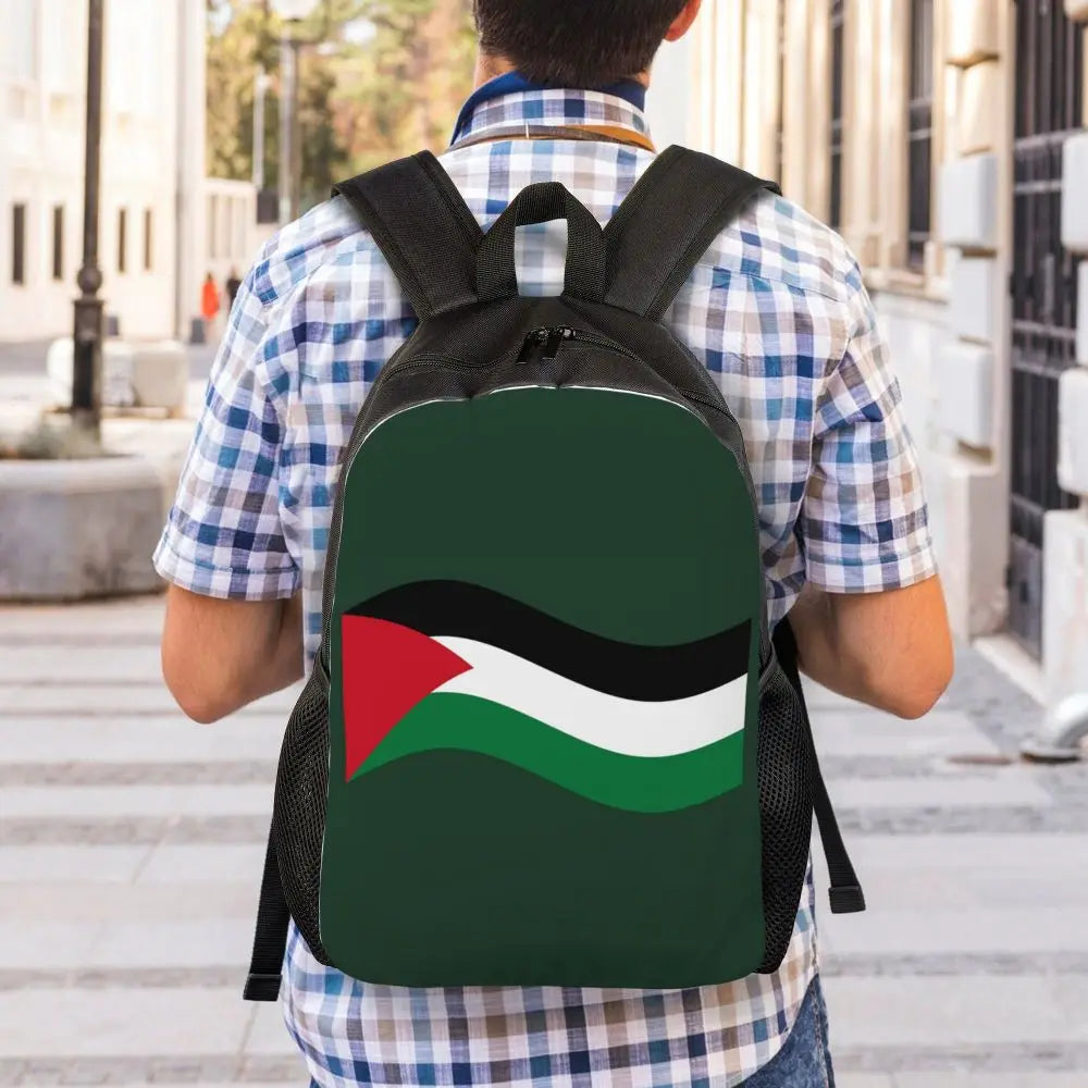 Custom Palestinians Keffiyeh Pattern Backpacks for Women Men Water Resistant