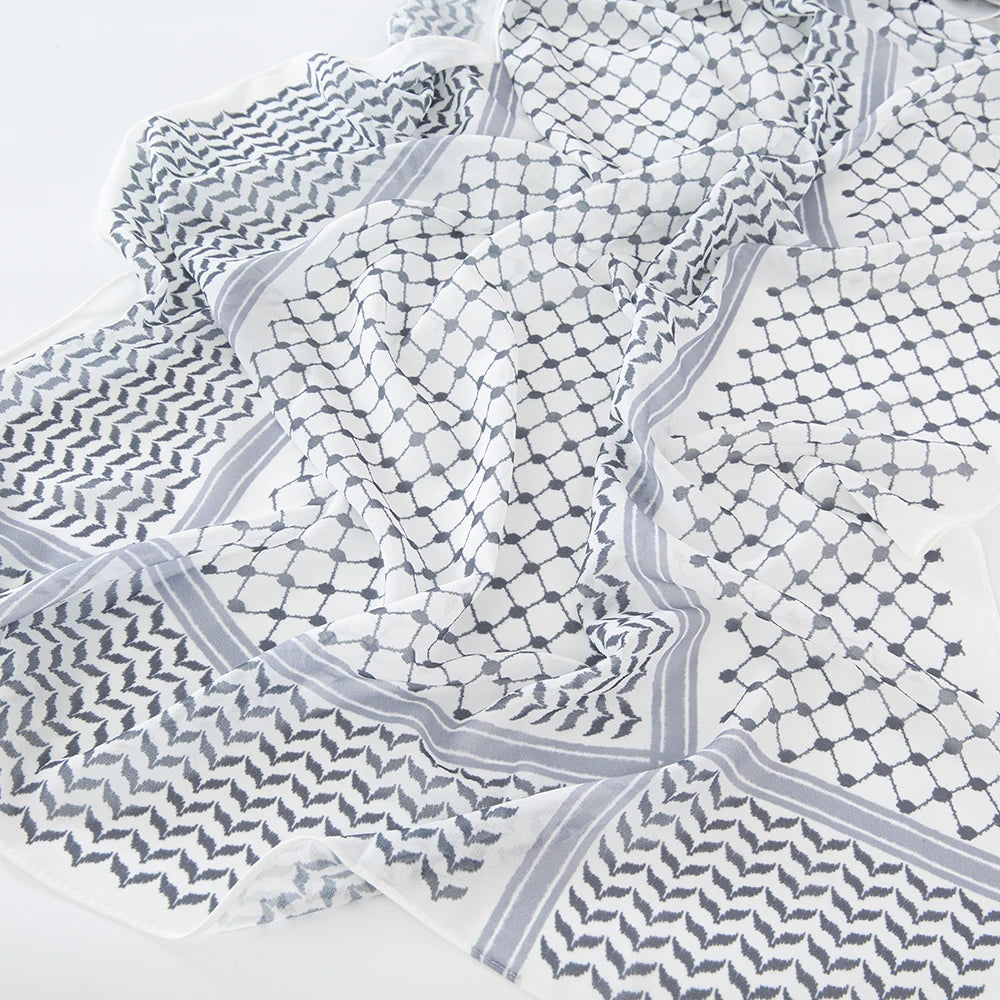 Chiffon Hijab Keffiyeh