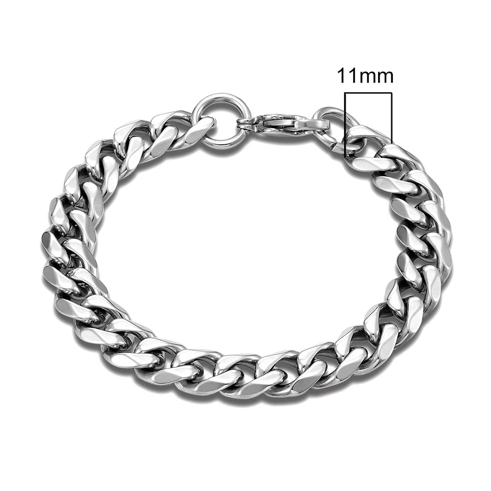 Men’s Rock Curb Chain Bracelet