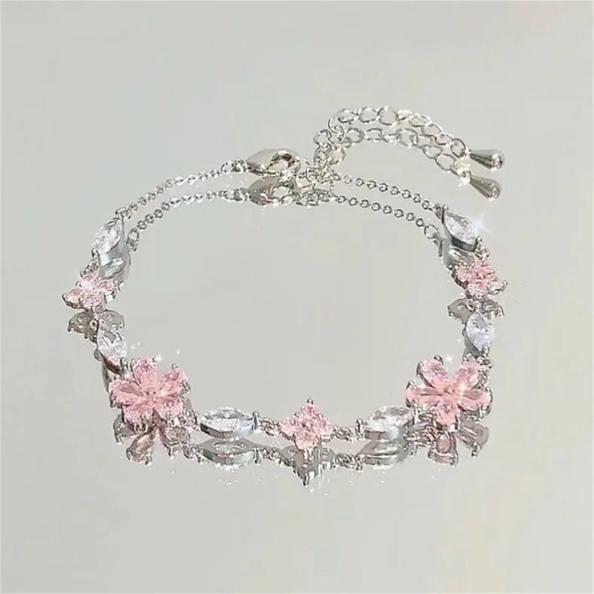 Cherry Blossom Zircon Bracelet