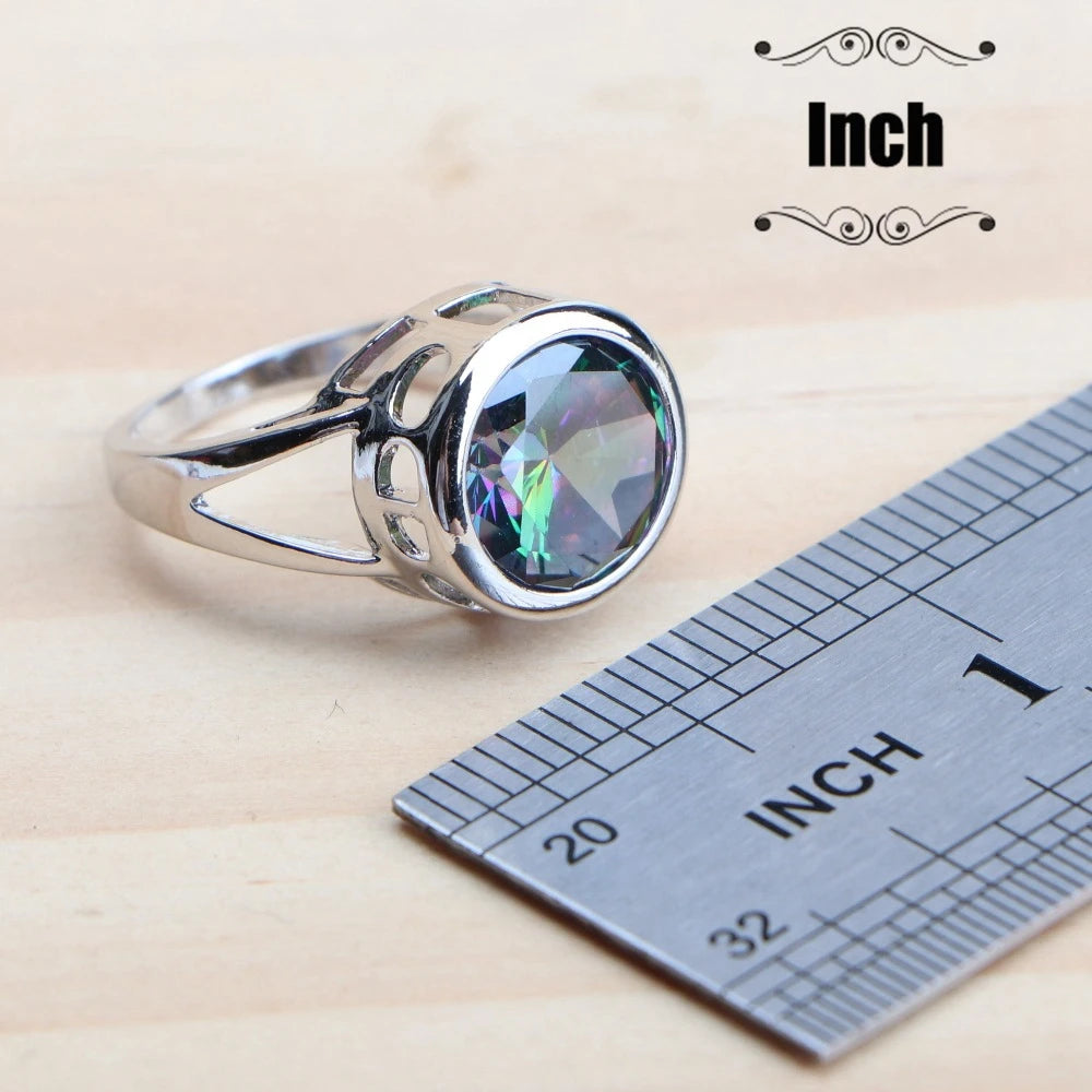 Enchanted Rainbow Bridal Set – 925 Silver