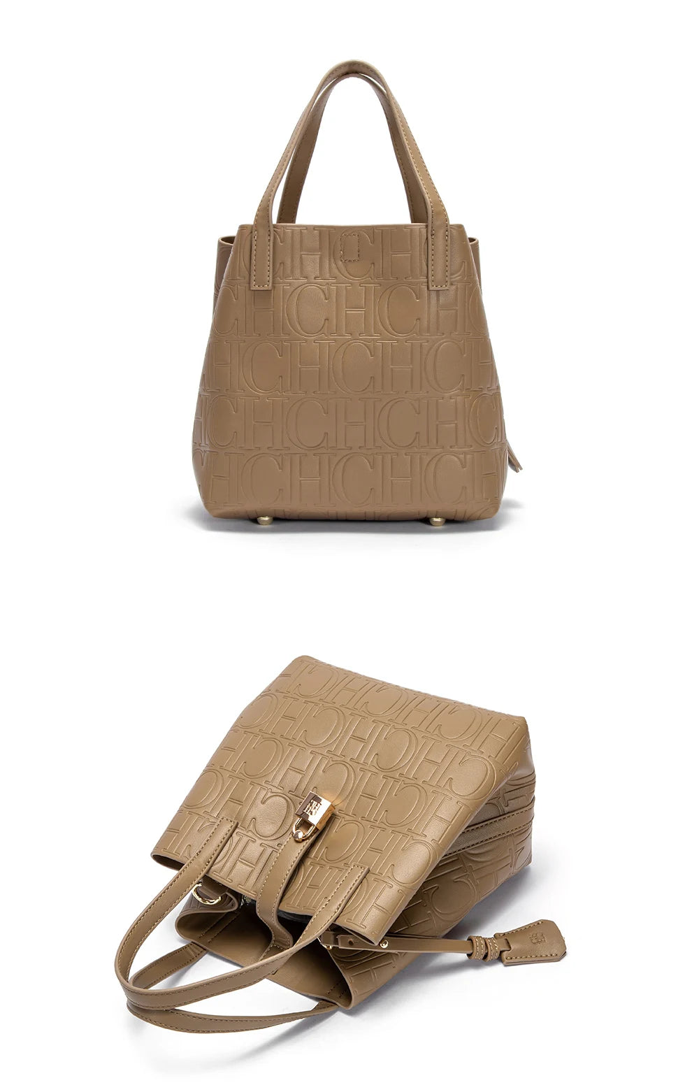 CHCH Women's Tote Bag New Steel Embossed Handheld