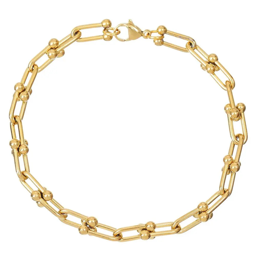 Stainless Steel 18K Gold Plated Chain