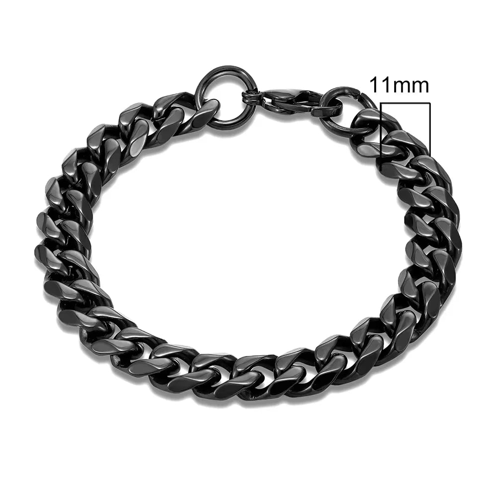 Men’s Rock Curb Chain Bracelet