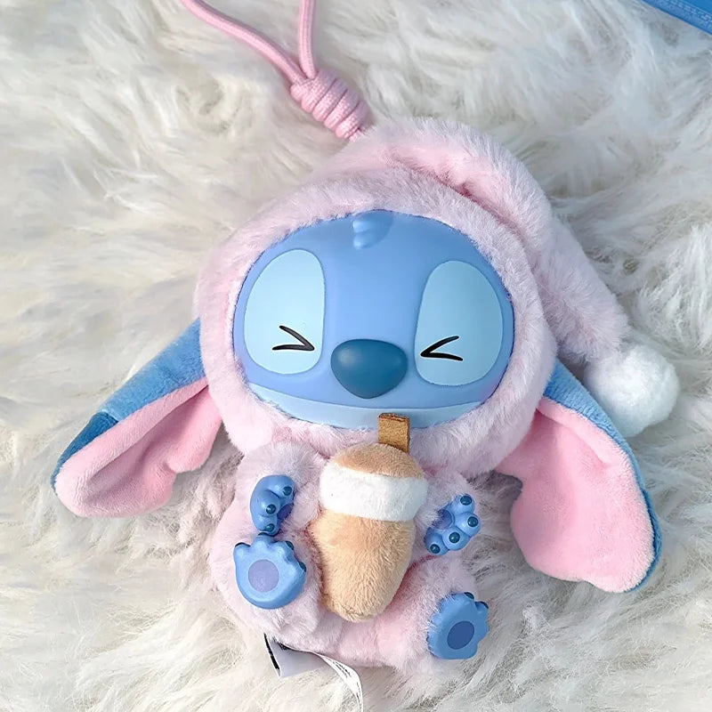 New Miniso Disney Stitch Eat, Sleep Series Vinyl Blind Box Pendant Cute Doll Mystery Box Toy Plush Doll