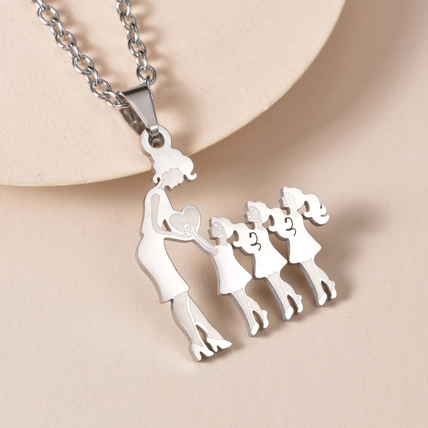 Family Stainless Steel Necklaces