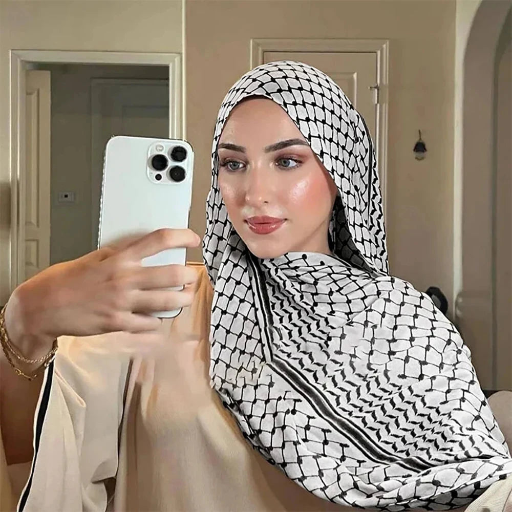 Chiffon Hijab Keffiyeh