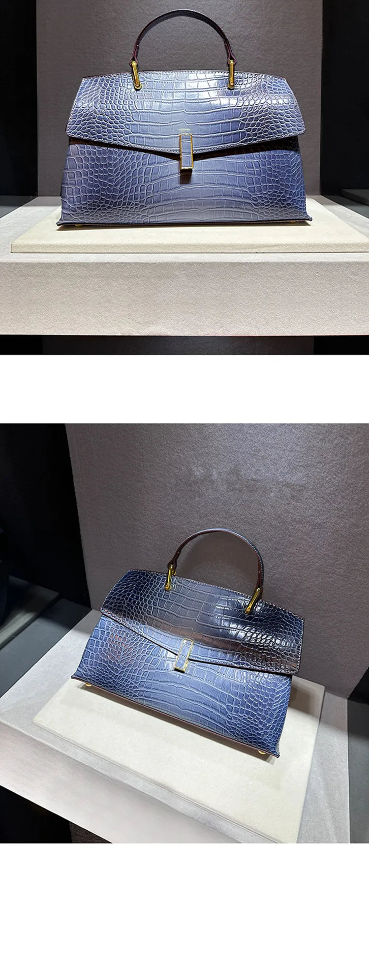 Crocodile Pattern Leather Women's Handbags Luxury