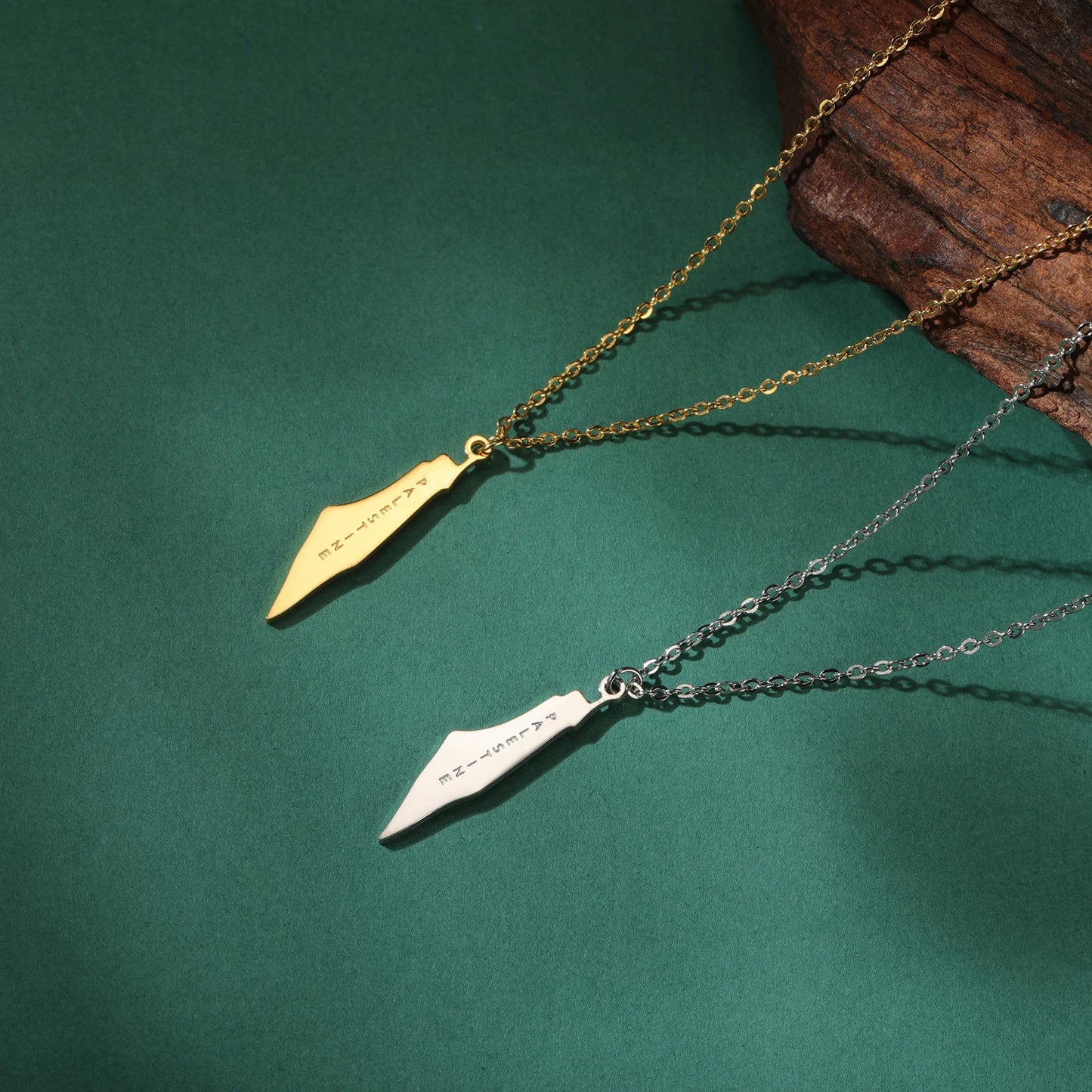 Palestine Map Pendant Necklaces Stainless Steel Women's Necklace