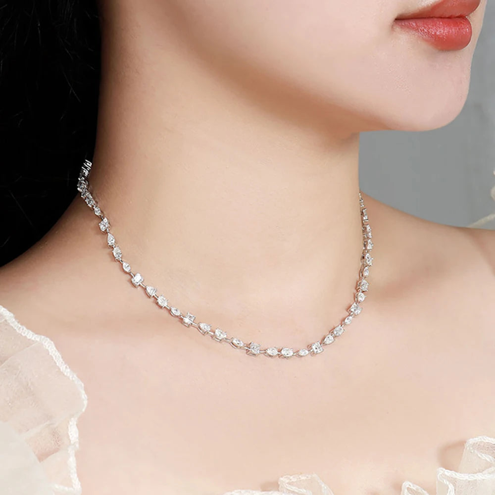 Infinite Glow Multi-Cut Necklace