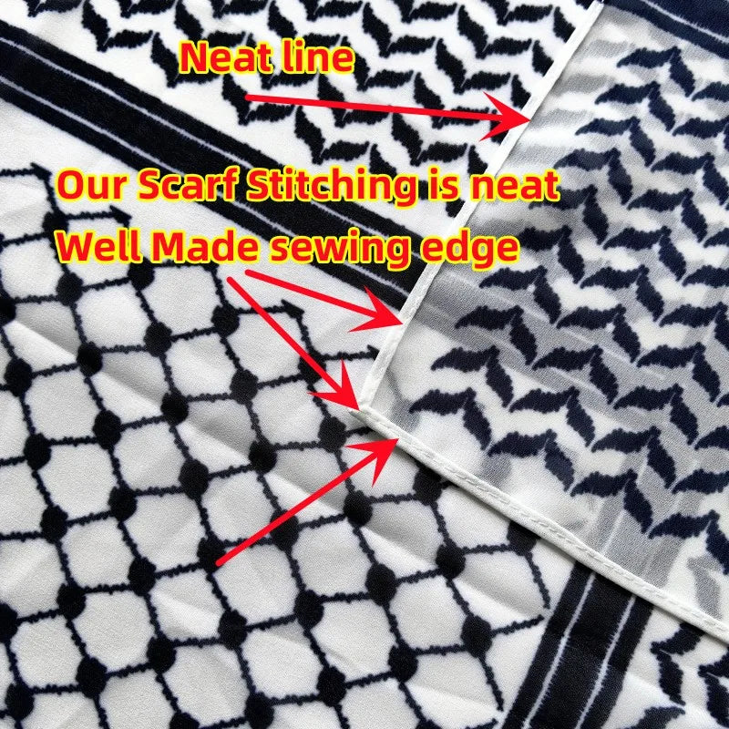 Chiffon Hijab Keffiyeh