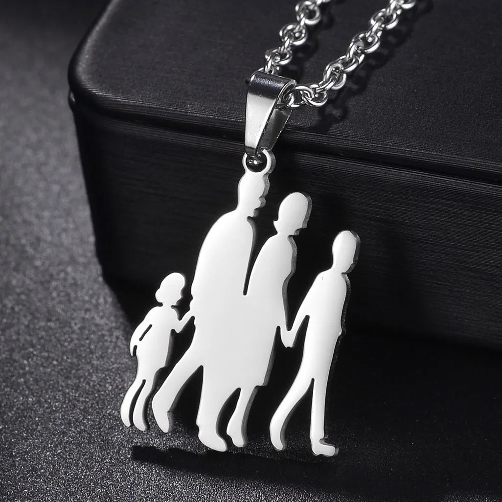 Family Stainless Steel Necklaces