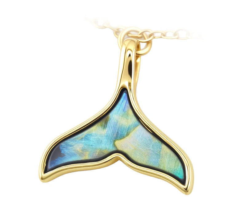 18K Gold Plated Dolphin Tail Necklace