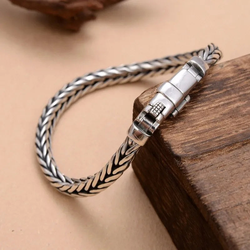 Men’s Retro Keel Bracelet – Pure Silver Power