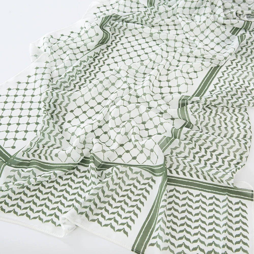 Chiffon Hijab Keffiyeh