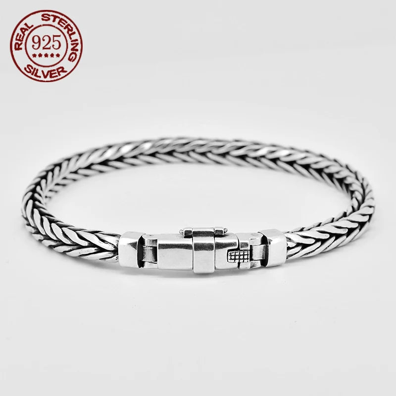 Men’s Retro Keel Bracelet – Pure Silver Power