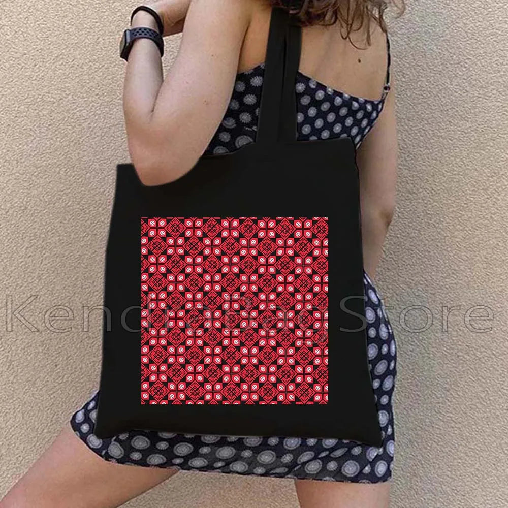 Palestinian Folk Embroidery Tatreez Art Cotton Shopper Handbag Jerusalem Palestine