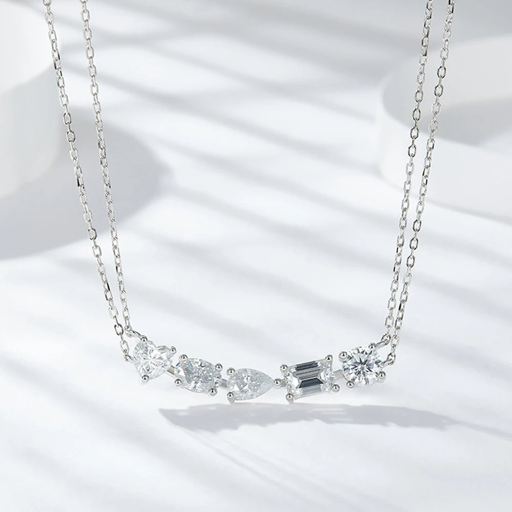 Serenity Lumière 5CT Moissanite Pendant Necklace