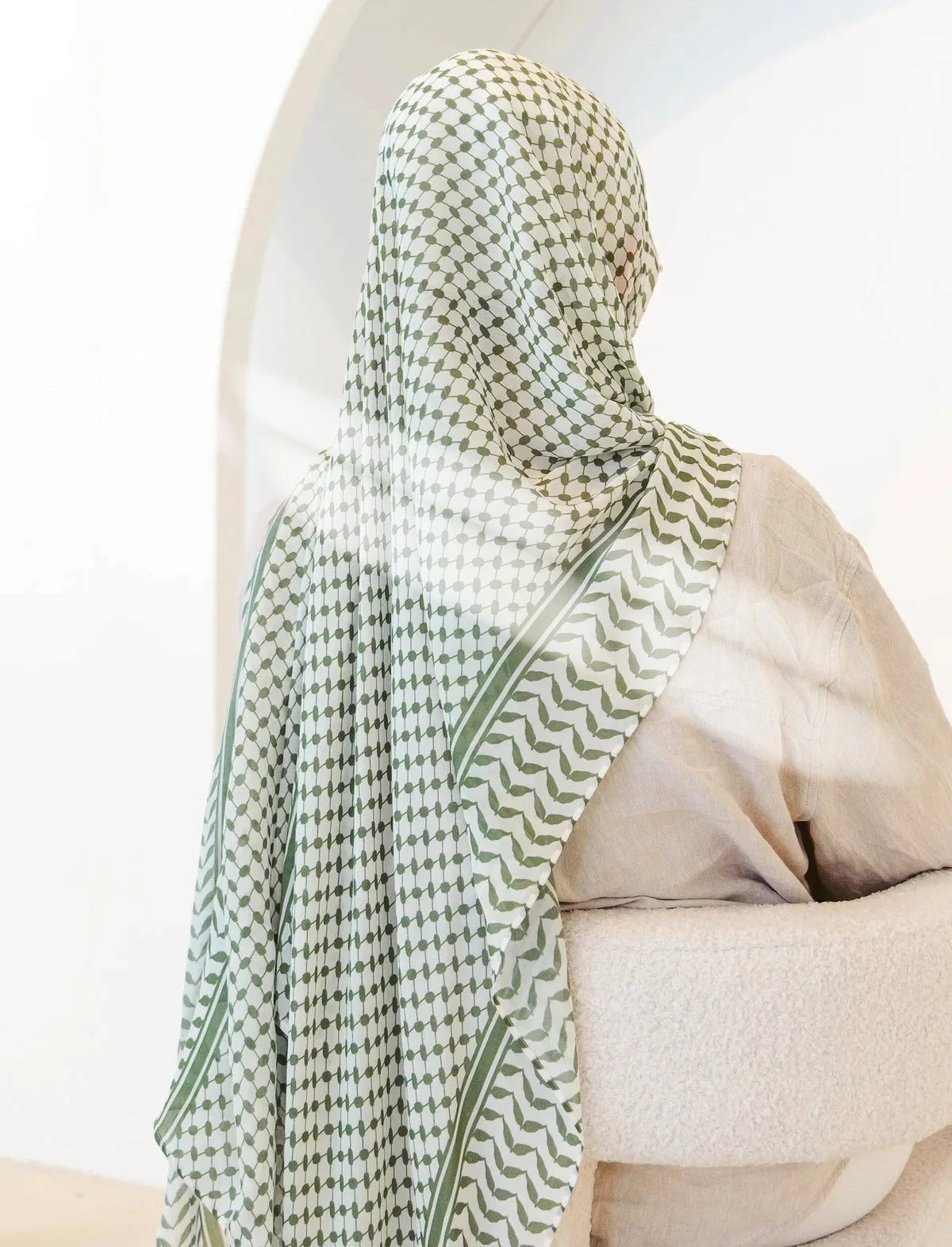 Chiffon Hijab Keffiyeh
