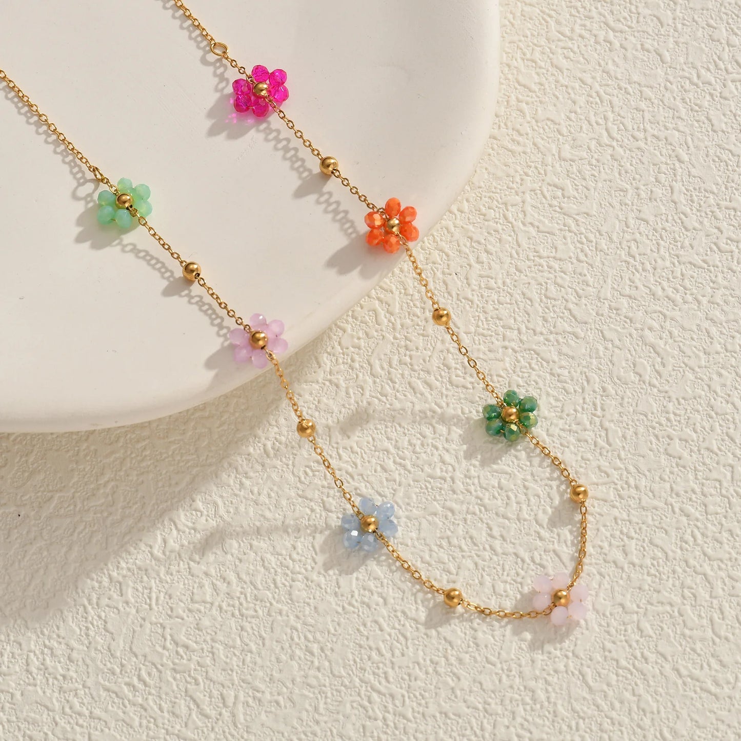 Miraluna Colorful Artificial Crystal Flower